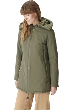 Jott Jakke, Dame, Grøn, XS, Uld, Mid-length Siberie Dunjakke