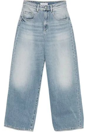Icon Denim Jeans, Dame, Blå, W24, Denim, Lys Blå Klassiske Jeans med Logo Patch