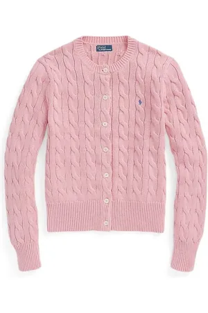 Ralph Lauren Strik, Dame, Lyserød, S, Uld, Stilfuld Vesta til et trendy look