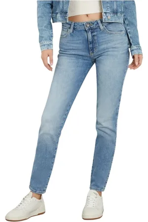 Guess Jeans, Dame, Blå, W24, Bomuld, Skinny Curve Jeans