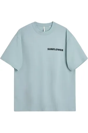 Sunflower Top, Herre, Blå, XL, Bomuld, Bomuld Logo Jersey