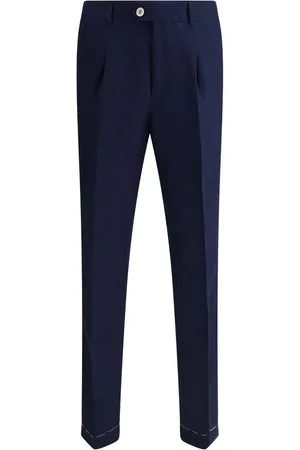 Brunello Cucinelli Bukser, Herre, Blå, XL, Bomuld, Elegante bomuldsbukser