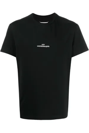 Maison Margiela Top, Herre, Sort, M, Logo Tee Shirt