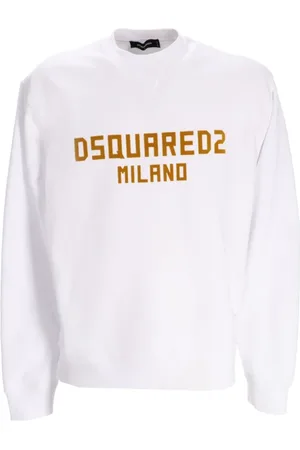 Dsquared2 Sweathshirts & Hoodies, Herre, Hvid, XL, Hvid Sweater Kollektion