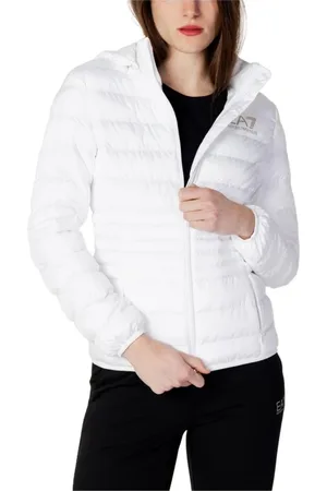 EA7 Jakke, Dame, Hvid, M, Polyester, Hvid Polyester Jakke & Frakke