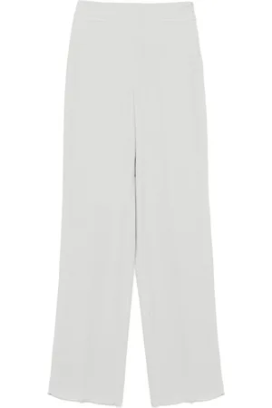 Emporio Armani Bukser, Dame, Grå, XL, Lys Grå Capsule Bukser