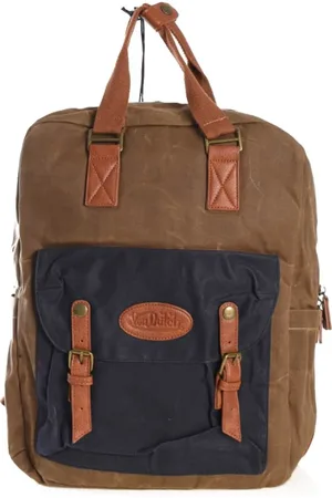 Von Dutch Taske, Herre, Brun, ONE SIZE, Bomuld, Kaiser Rygsæk - Brun, Bomuld, Patchet Logo