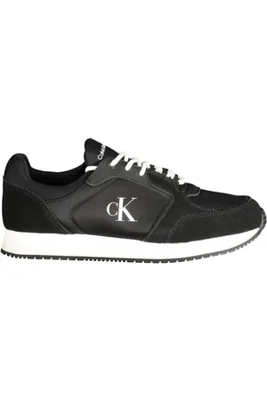 Calvin Klein Sko, Herre, Sort, 43 EU, Polyester, Sort Polyester Sneaker