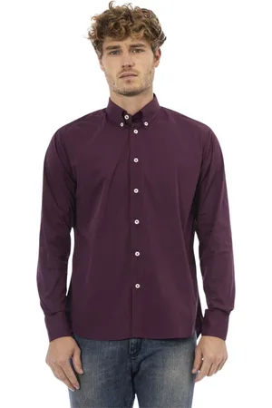 BALDININI Skjorte, Herre, Rød, XS, Button-down Skjorte Melody