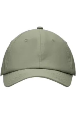 Rains Tilbehør, unisex, Grøn, ONE SIZE, Uld, Grøn Baseball Cap med Buet Skygge