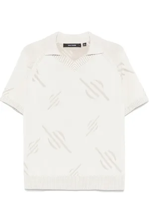 Daily paper Strik, Herre, , XL, Ecru V-hals Polo Sweater