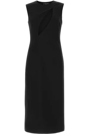 VERSACE Kjole, Dame, Sort, S, Uld, viskosekjole med lynlåslukning