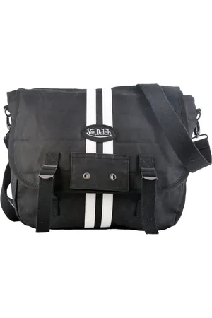 Von Dutch Taske, Herre, Sort, ONE SIZE, Bomuld, Messenger taske - Sort bomuld