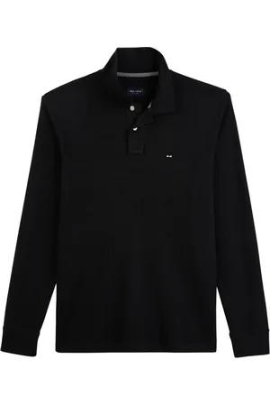 Eden Park Top, Herre, Sort, L, Bomuld, Navy Blue Cotton Polo Shirt