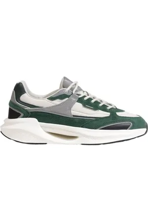 D.A.T.E. Sko, Herre, Grøn, 44 EU, Læder, Grøn læder sneaker til mænd