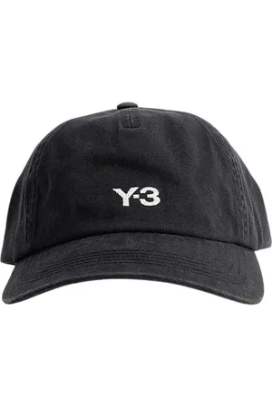 Y-3 Tilbehør, unisex, Sort, ONE SIZE, Bomuld, Broderet Front Logo Cap