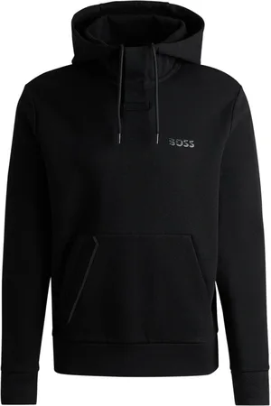 HUGO BOSS Sweathshirts & Hoodies, Herre, Sort, XL, Bomuld, Soody Mirror Hoodie