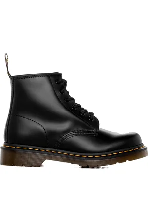 Dr. Martens Sko, Dame, Sort, 38 EU, Læder, Sort Glat Læder Luftpude Støvle