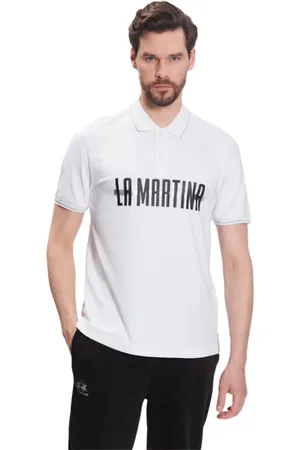 La Martina Top, Herre, Hvid, XL, Bomuld, Glitter Krave Polo Jersey