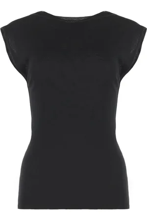 Serafini Top, Dame, Sort, XS, Cady Top med Råskåret Kantsøm