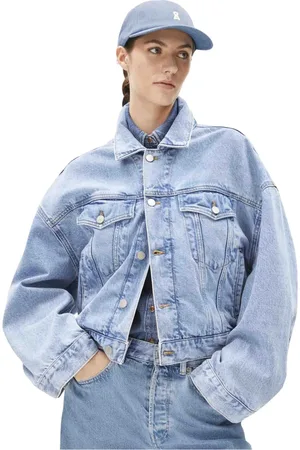 Armedangels Jakke, Dame, Blå, S, Denim, Afslappet pasform denim jakke