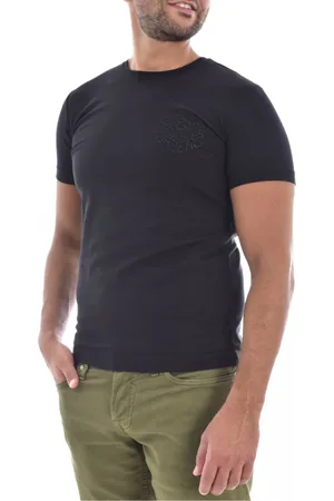 Iceberg Top, Herre, Sort, S, Bomuld, Stretch Logo Broderet T-shirt
