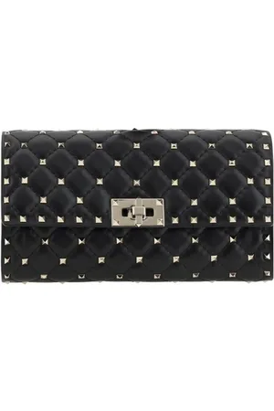 VALENTINO GARAVANI Taske, Dame, Sort, ONE SIZE, Uld, Nitter Læder Skuldertaske