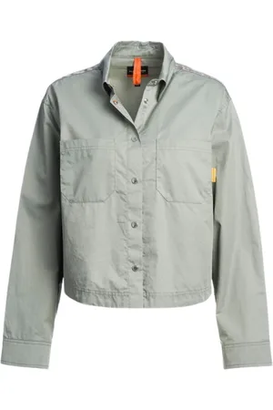 Parajumpers Bluser & Skjorter, Dame, Grå, S, Bomuld, Sapphire Langærmet Workwear Skjorte
