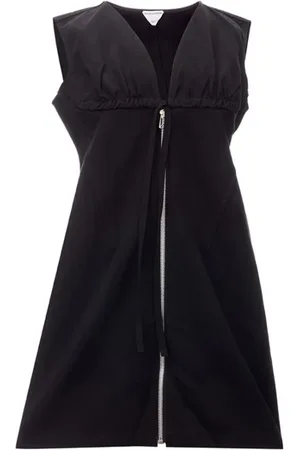 Bottega Veneta Kjole, Dame, Sort, S, Elegant Sort Viskose Kjole Essentials