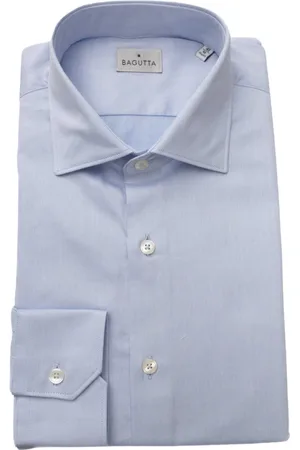 BAGUTTA Skjorte, Herre, Blå, 6XL, Fransk Krave Skjorte Miami Stil