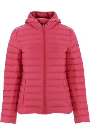 Jott Jakke, Dame, Rød, XS, Uld, Fitted Hooded Puffer Jacket - Roses
