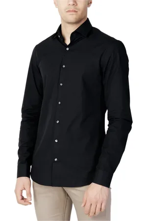 Calvin Klein Skjorte, Herre, Sort, 2XL, Herreskjorte i sort