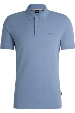 HUGO BOSS Top, Herre, Blå, XL, Bomuld, Pallas Polo Shirt
