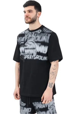 Sprayground Top, Herre, Sort, S, Bomuld, Urban Smoke Over T-shirt