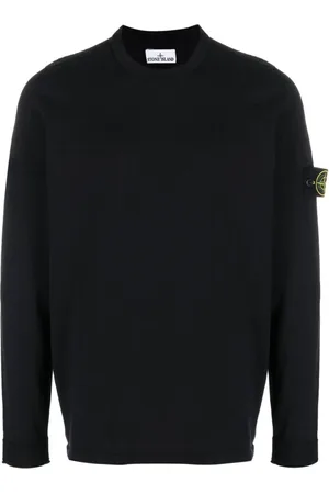 Stone Island Strik, Herre, Blå, S, Bomuld, Blå Sweater
