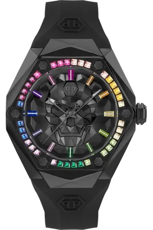 Philipp Plein Tilbehør, Herre, Sort, ONE SIZE, The $Kull Spikes Watch