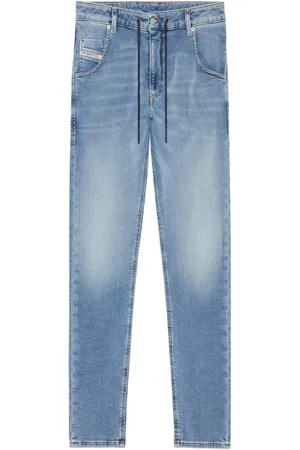 Diesel Jeans, Herre, Blå, W34 L32, Bomuld, Krooley Slim-fit Jeans