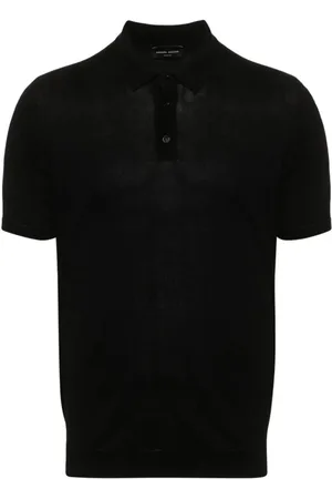Roberto Collina Top, Herre, Sort, 2XL, Herre Nero Ss24 T-shirts & Polos
