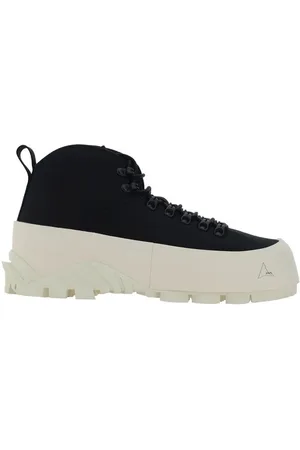 ROA Sko, Herre, Sort, 42 EU, Uld, Kontrastfulde CVO Sneakers med Platformssål