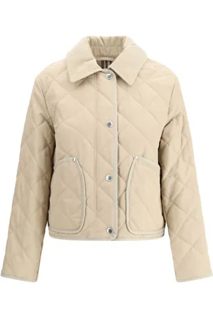 Burberry Jakke, Dame, , L, Bomuld, Klassisk Bomuldsjakke med Corduroy Krave
