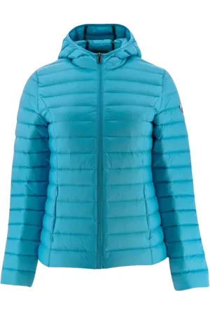 Jott Jakke, Dame, Blå, XS, Uld, Fitted Hætte Parka Cloé