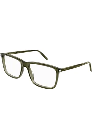 Saint Laurent Tilbehør, unisex, Grøn, 56 MM, Klassisk Sort Solbriller Sl454 Model