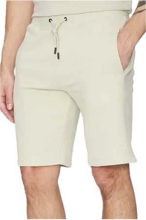 Guess Shorts, Herre, , L, Bomuld, Logo Patched Bomuldsshorts - Slim Fit
