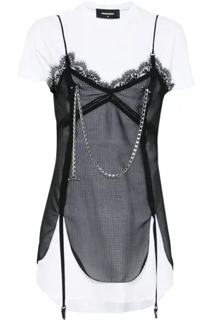 Dsquared2 Top, Dame, Sort, XS, Chain-Link Jumpsuit