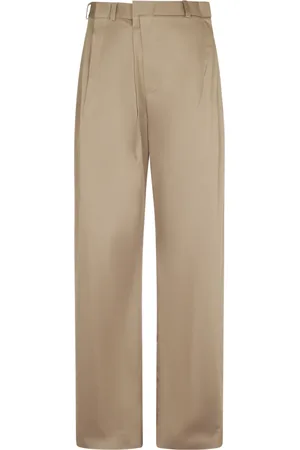 Maison Margiela Bukser, Dame, Brun, 2XS, Uld, Stilfulde Bukser til Kvinder