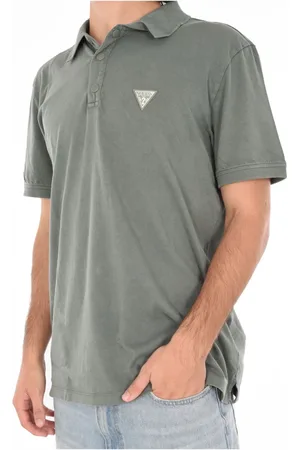 Guess Top, Herre, Grøn, M, Bomuld, Bomulds Polo Shirt