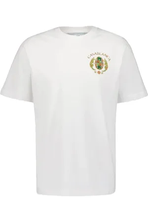 Casablanca Top, Herre, Hvid, XL, Bomuld, Straight Fit T-shirt
