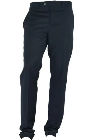 Made in italia Bukser, Herre, Sort, 2XL, Uld, Sorte Elegante Chinos Bukser