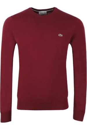 Lacoste Strik, Herre, Rød, M, Uld, Rød Uld Pullover Regular Fit Sweater
