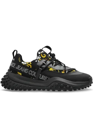 VERSACE Sko, Herre, Sort, 42 EU, Uld, Barocco print sports sko
